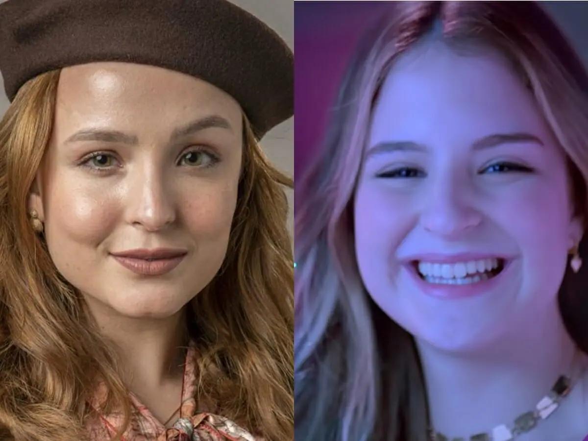 Larissa Manoela em Além da Ilusão e Sophia Valverde como Poliana