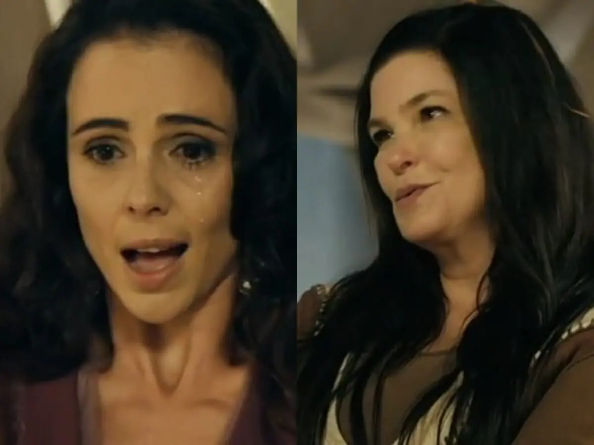 Raabe (Miriam Freeland) e Mara (Cristiana Oliveira) de A Bíblia