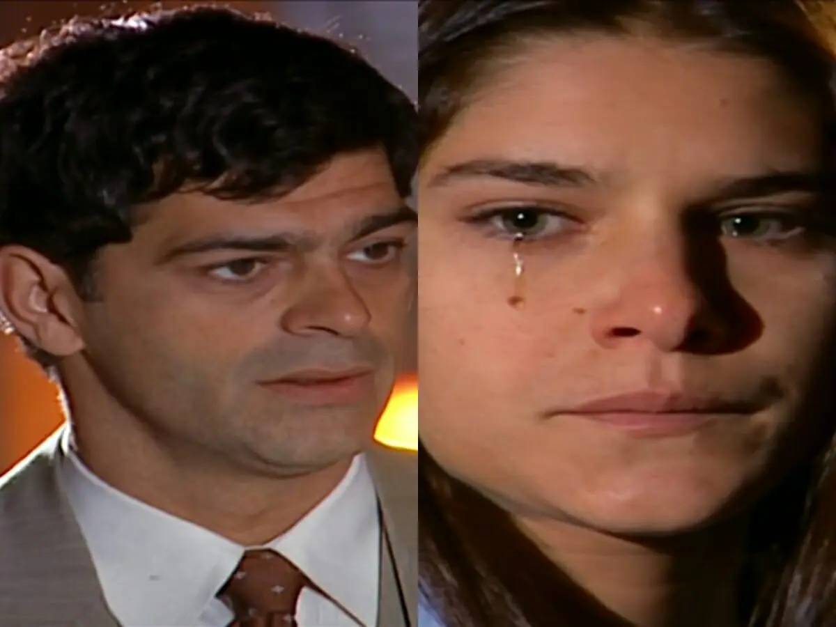 Rafael (Eduardo Moscovis) e Serena (Priscila Fantin) de Alma Gêmea