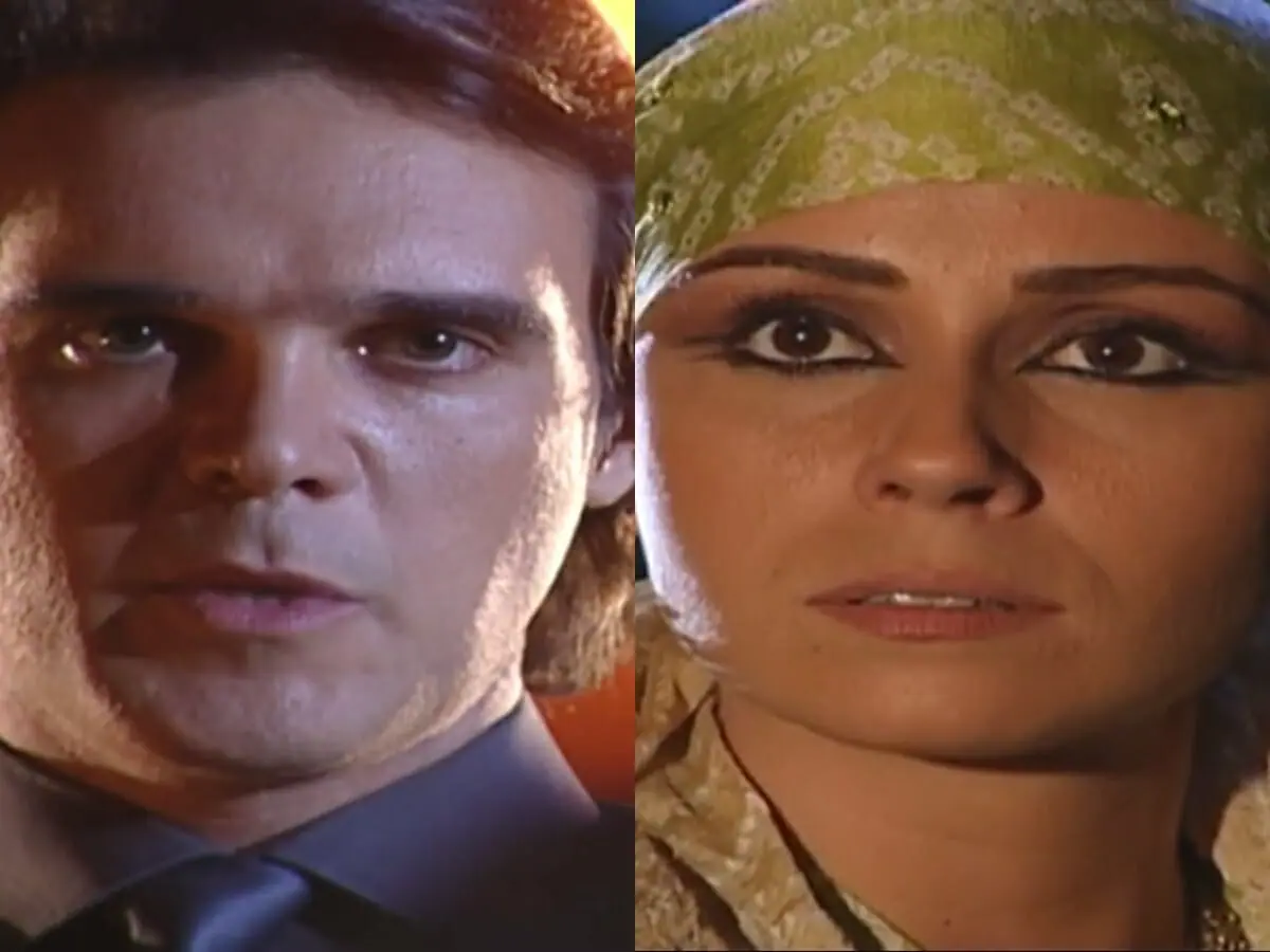 Said (Dalton Vigh) e Jade (Giovanna Antonelli) de O Clone
