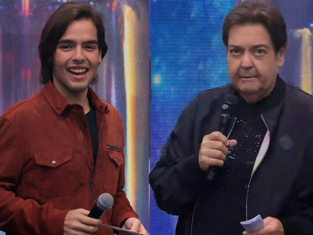 João Guilherme e Fausto Silva