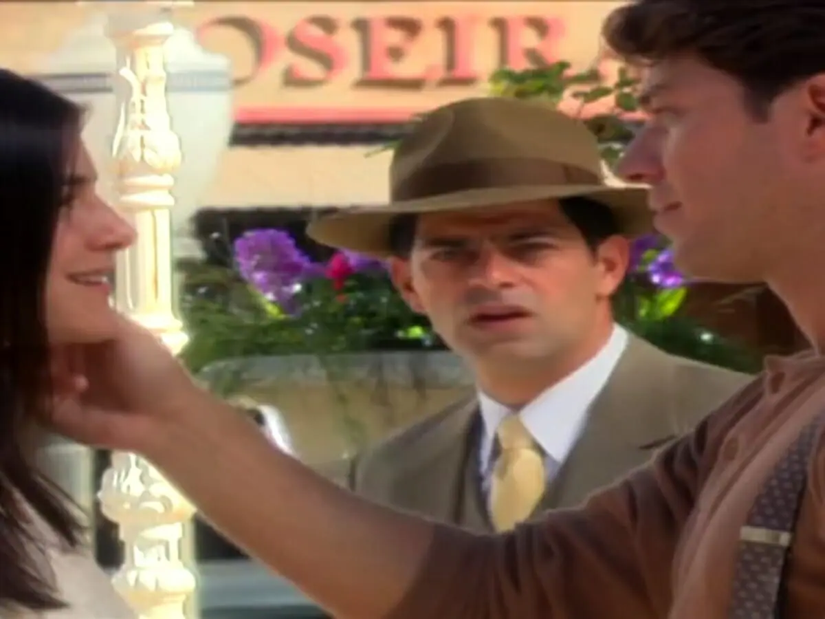 Serena (Priscila Fantin), Rafael (Eduardo Moscovis) e Hélio (Erik Marmo) de Alma Gêmea