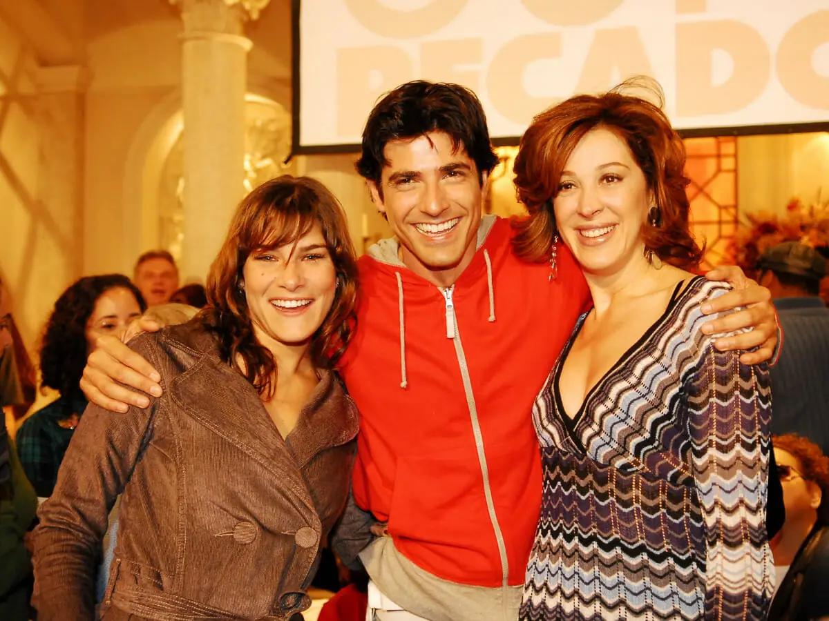 Priscila Fantin, Reynado Gianecchini e Claudia Raia em Sete Pecados (Globo/João Miguel Júnior)