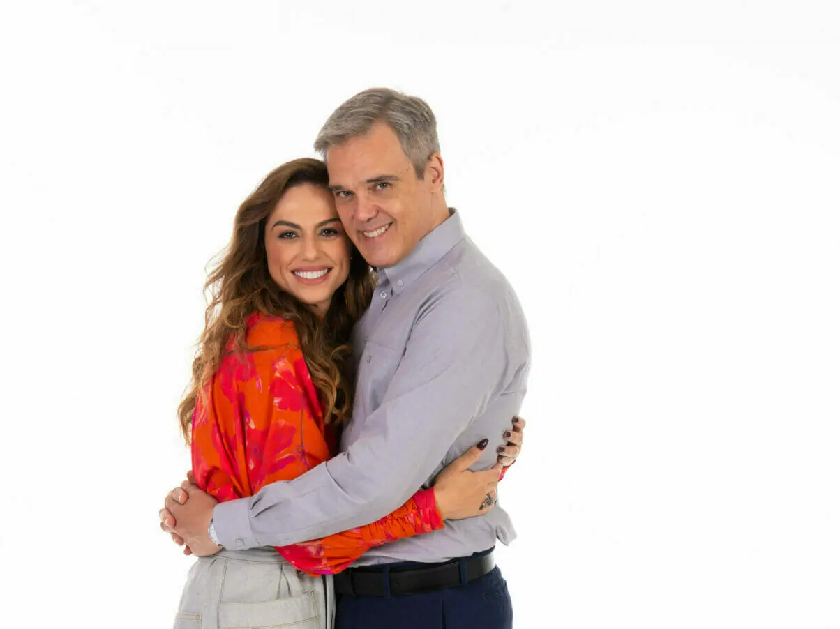Tânia (Ana Paula Valverde) e Otto (Dalton Vigh) em Poliana Moça