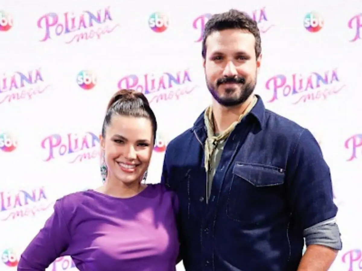 Thaís Melchior e Murilo Cezar são Luísa e Marcelo em Poliana Moça (Divulgação SBT)