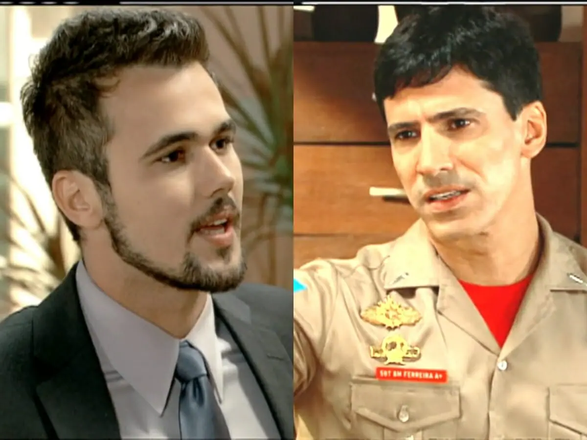 Tomás (Bruno Ferrari) e Pedro (Leonardo Brício) de Chamas da Vida