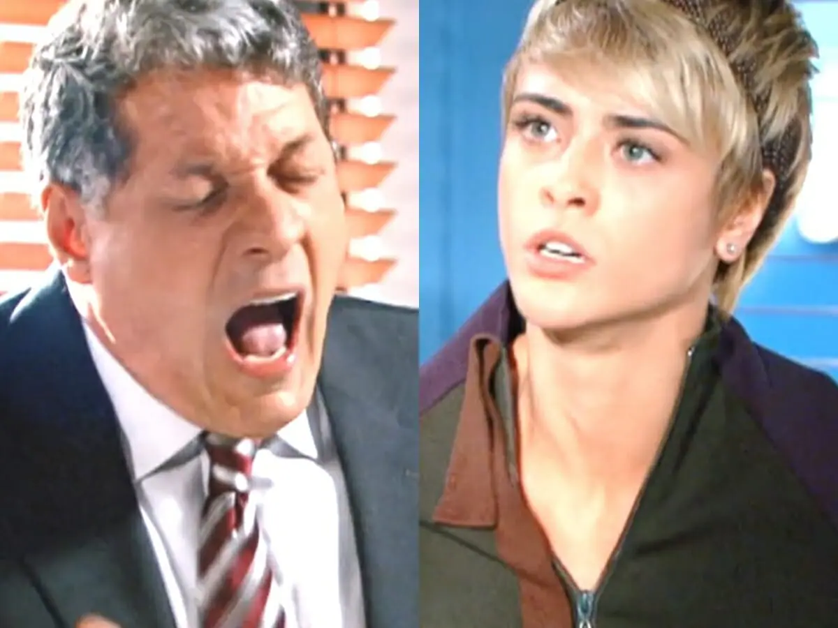 Walter (Antonio Grassi) e Carolina (Juliana Silveira) de Chamas da Vida