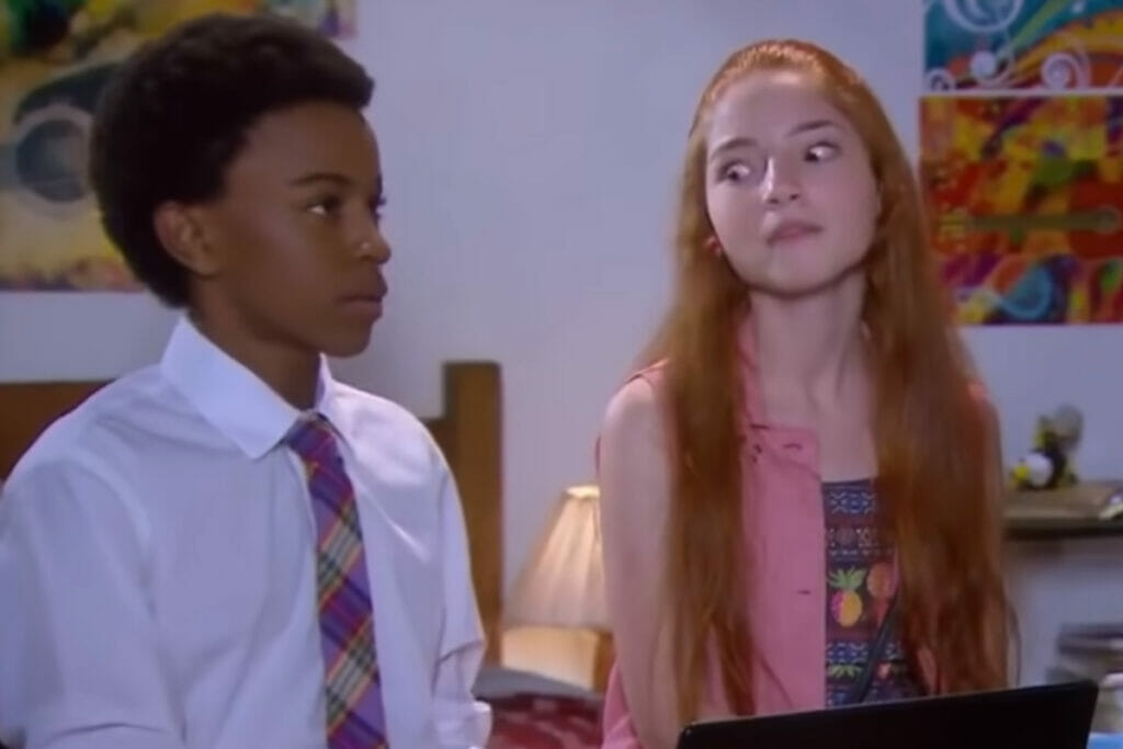 Zeca (Jean Paulo Campos) e Bruna (Duda Matte) em Carinha de Anjo (1)