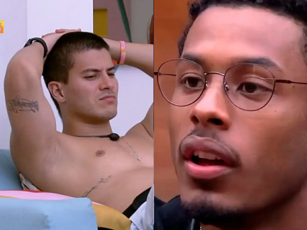 Arthur Aguiar e Paulo André no BBB 22 (Reprodução/GloboPlay)