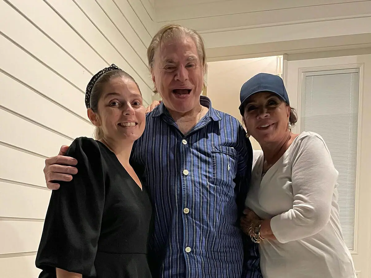 A chef Karloca Fonseca com Silvio Santos e Íris Abravanel em Orlando