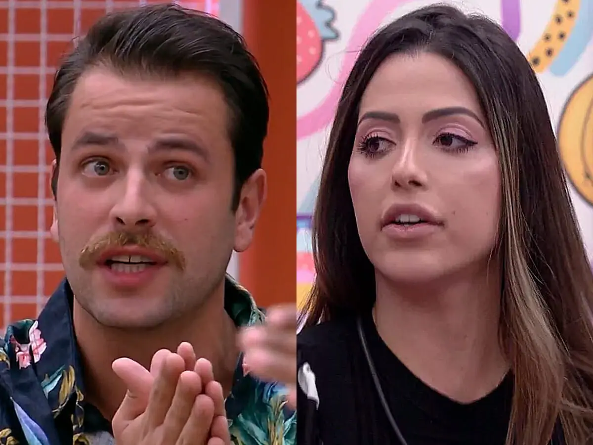 Gustavo e Laís no BBB 22 (Reprodução/Globoplay)