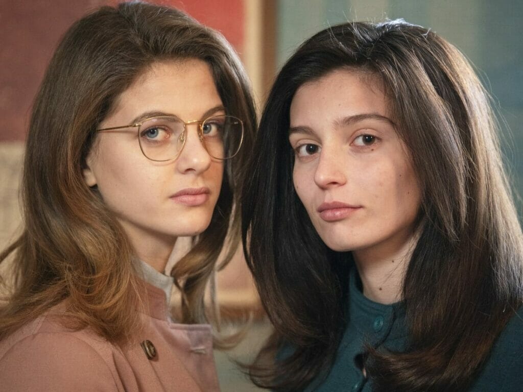Margherita Mazzucco (à esq.) e Gaia Girace na 3ª temporada de My Brilliant Friend
