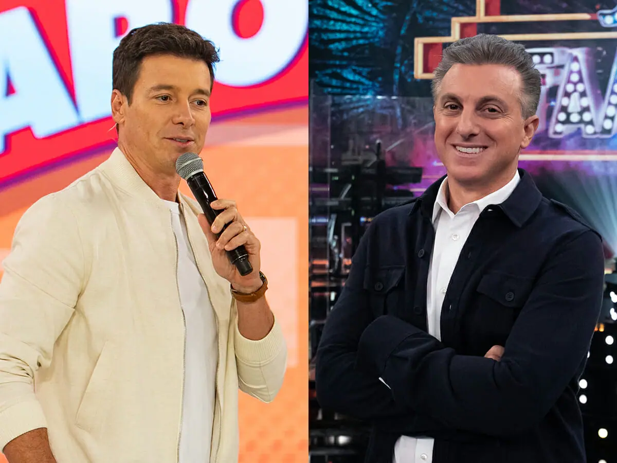Rodrigo Faro e Luciano Huck