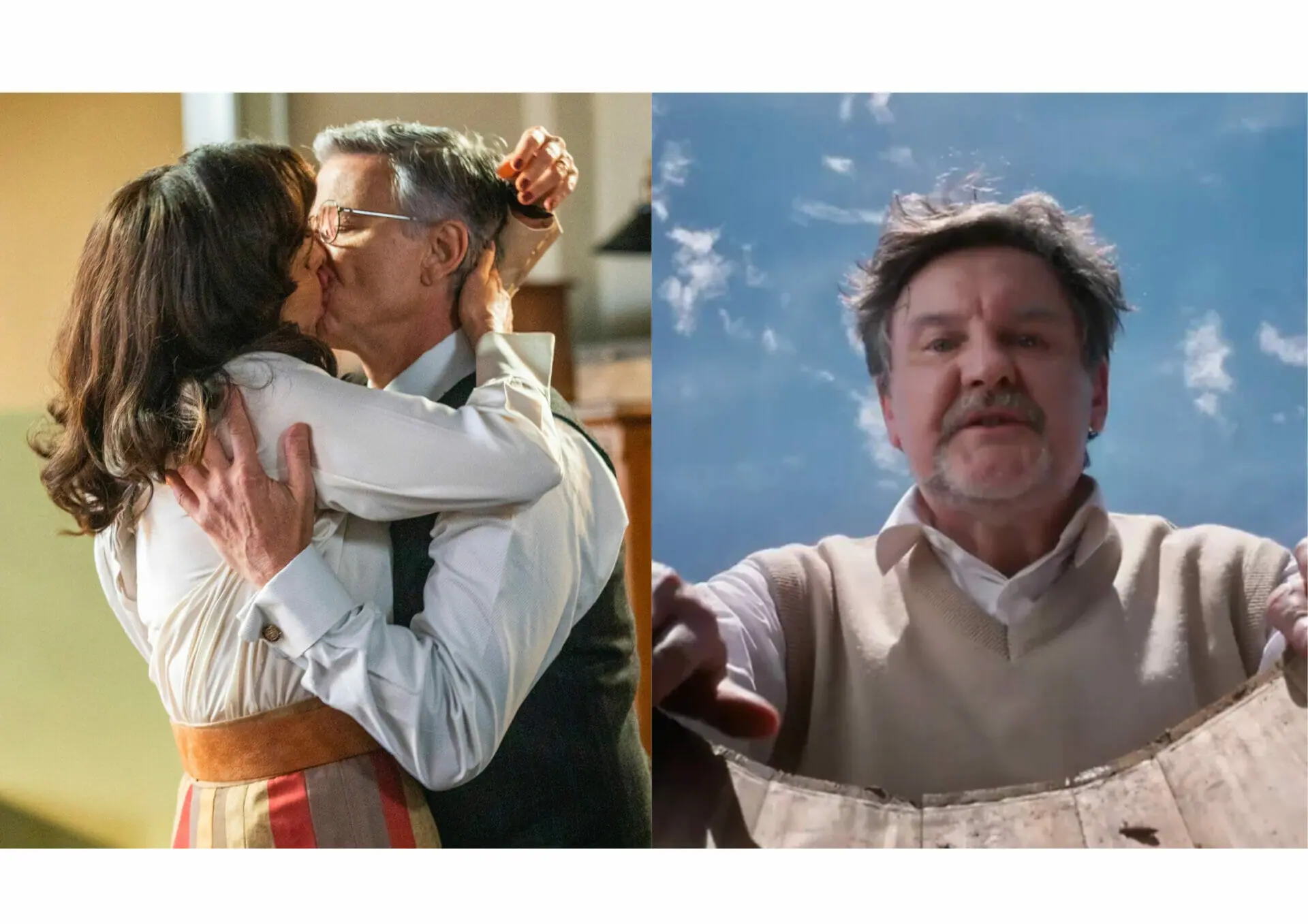 Matias (Antonio Calloni) flagra beijo entre Eugênio (Marcello Novaes) e Violeta (Malu Galli) em Além da Ilusão