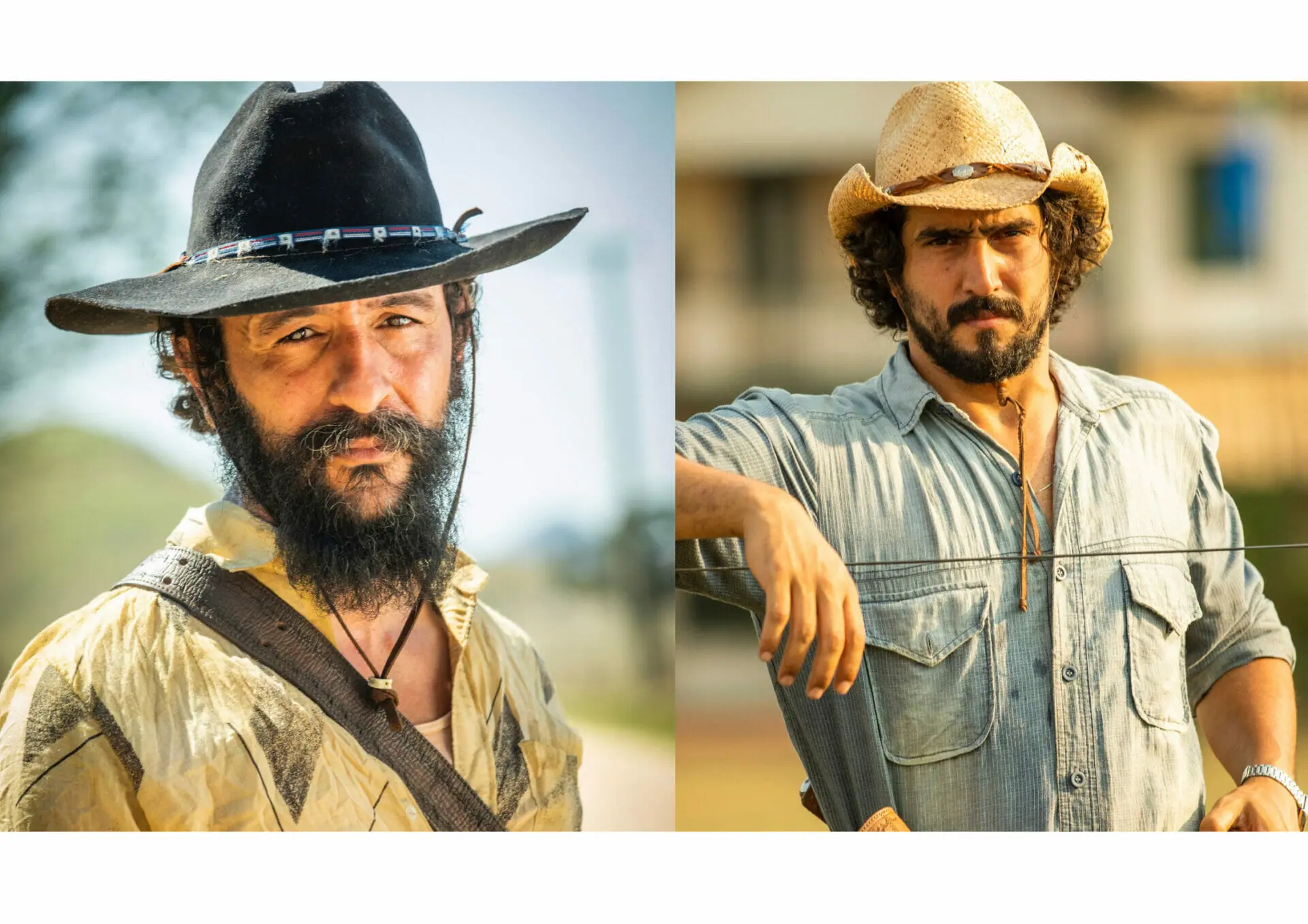 José Leôncio (Renato Góes) e Joventino (Irandhir Santos ) de Pantanal