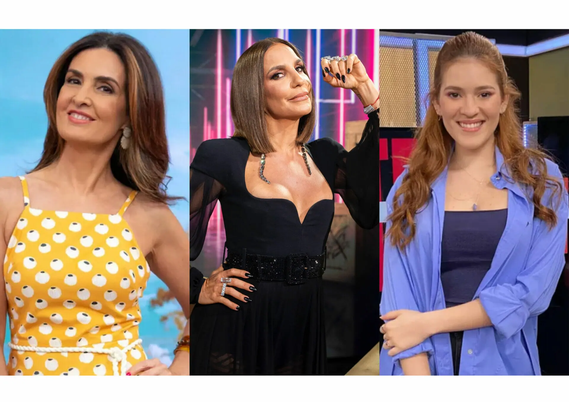 Fátima Bernardes, Ivete Sangalo e Ana Clara Lima