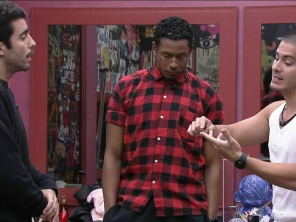 Pedro Scooby, Paulo André e Arthur Aguiar no BBB 22