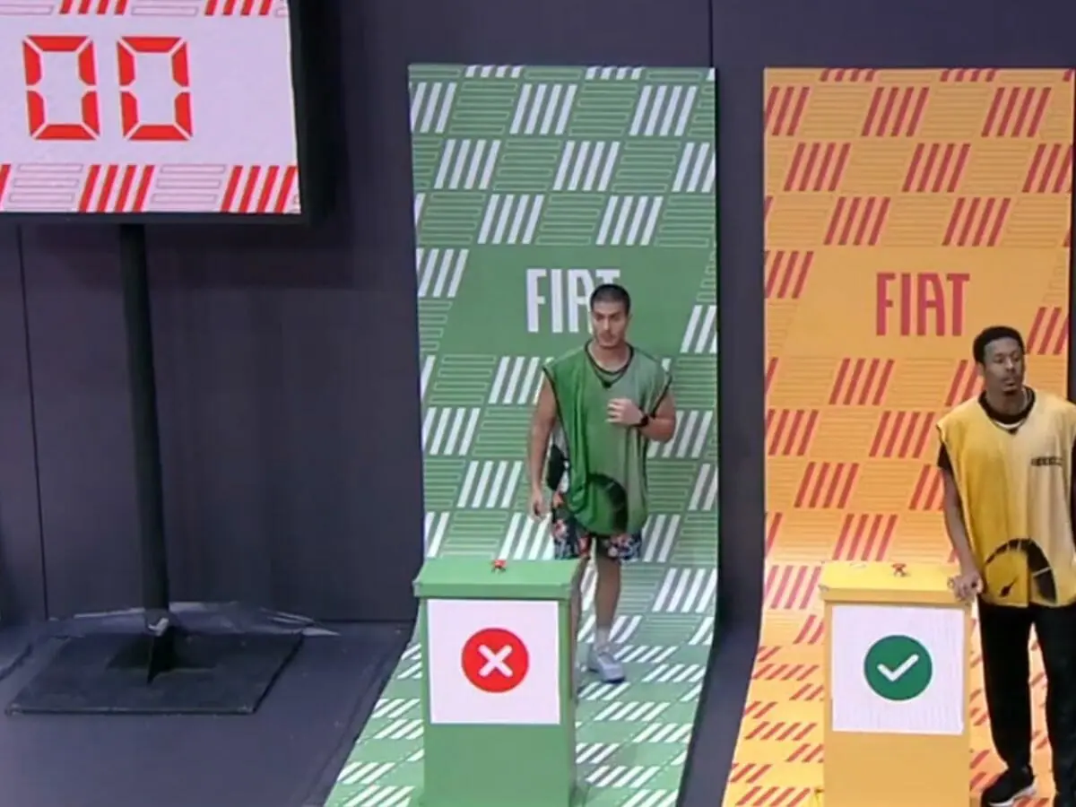Arthur Aguiar e Paulo André final da prova do Líder no BBB 22