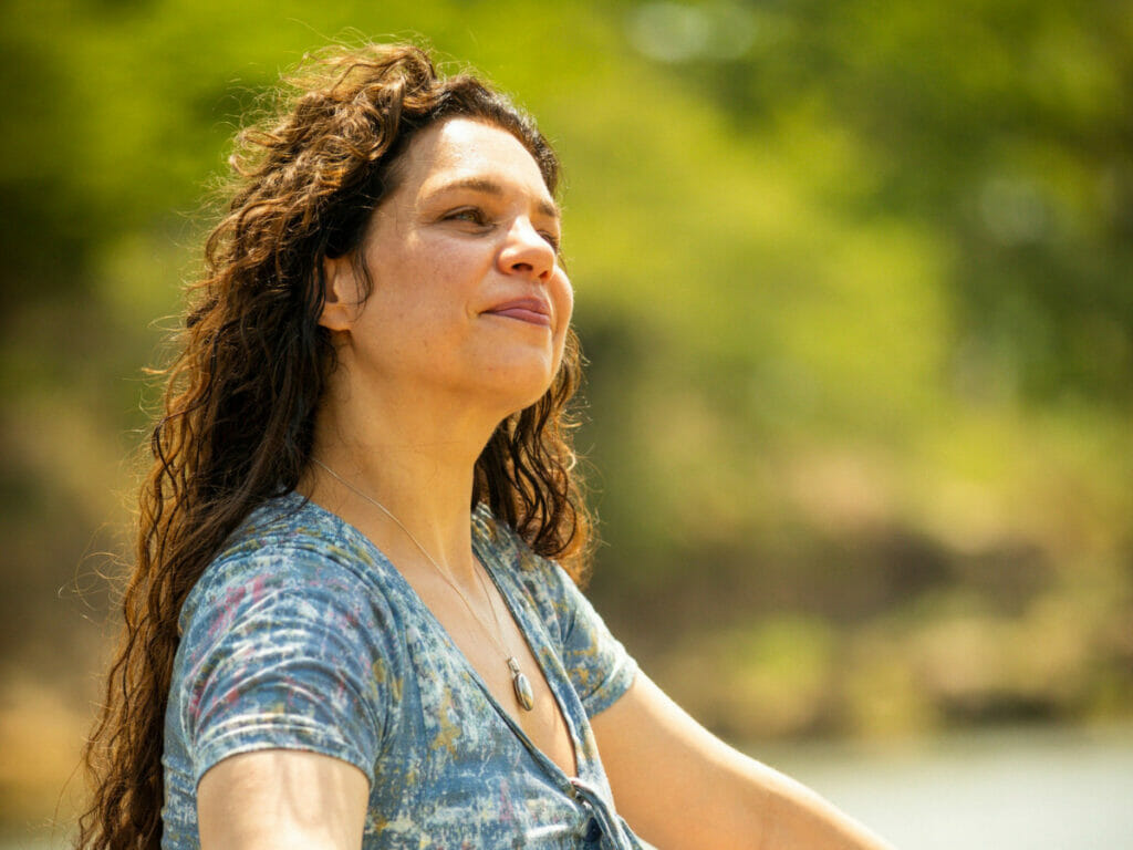 Maria Bruaca (Isabel Teixeira) em Pantanal