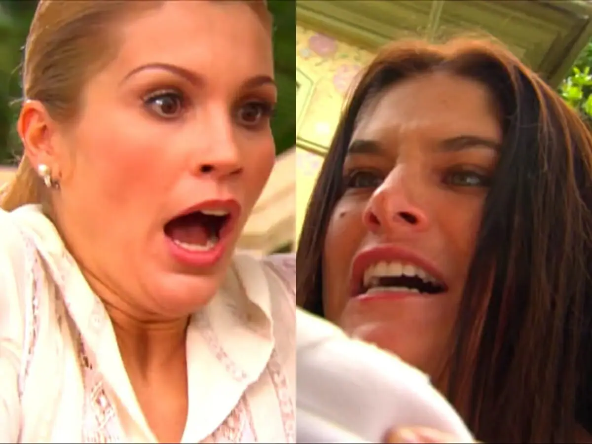 Cristina (Flávia Alessandra) e Serena (Priscila Fantin) de Alma Gêmea