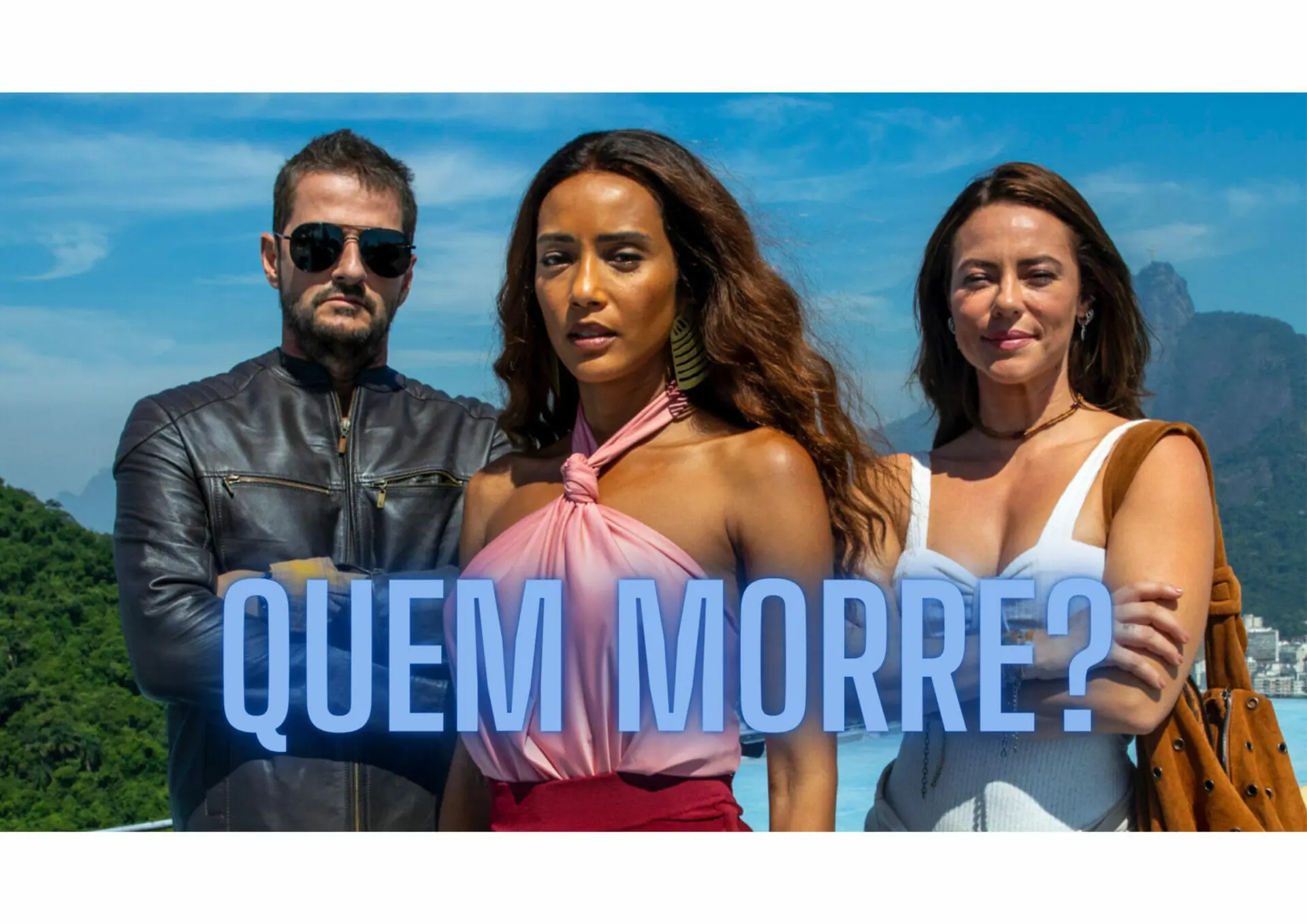 Moa (Marcelo Serrado), Pat (Paolla Oliveira) e Clarice (Taís Araújo) de Cara e Coragem