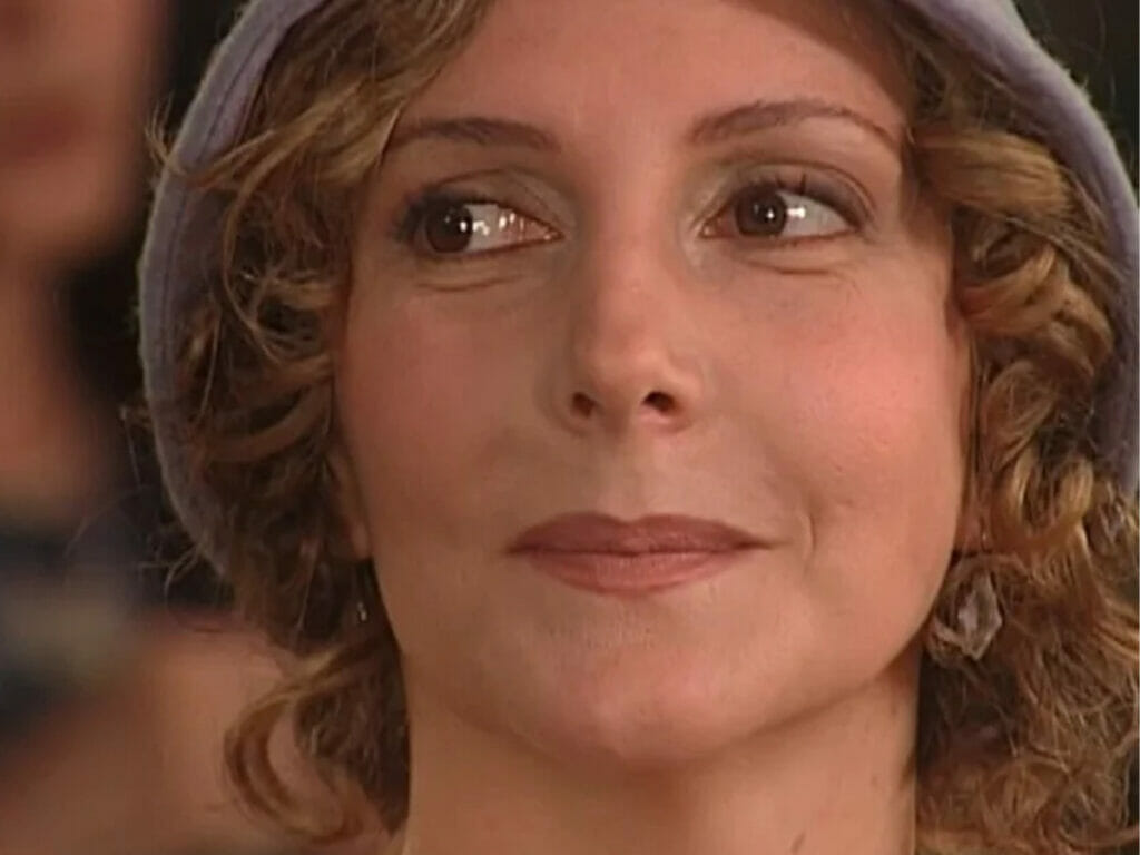 Dinorá (Maria Padilha) na novela O Cravo e a Rosa