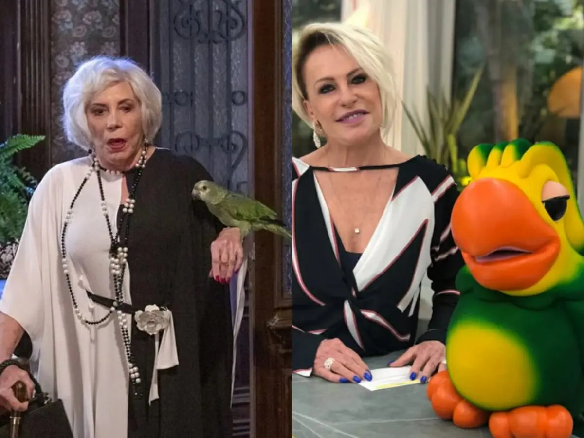 Dona Santa (Arlete Salles) de Além da Ilusão e Ana Maria Braga com Louro José