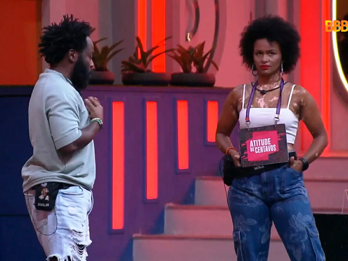 Douglas Silva e Natália no Jogo da Discórdia do BBB 22