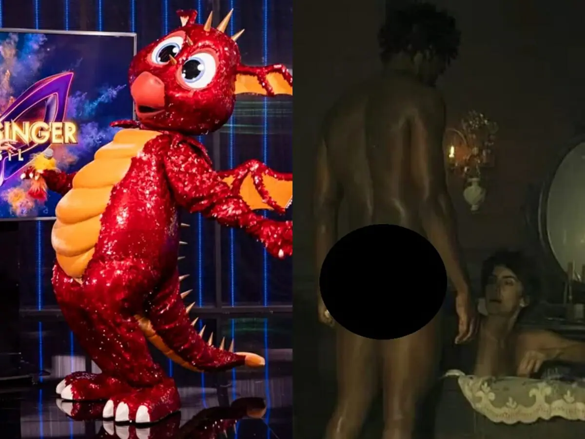 Dragão do The Masked Singer Brasil e Saviano (David Júnior) e Dionísia (Maitê Proença) de Liberdade, Liberdade