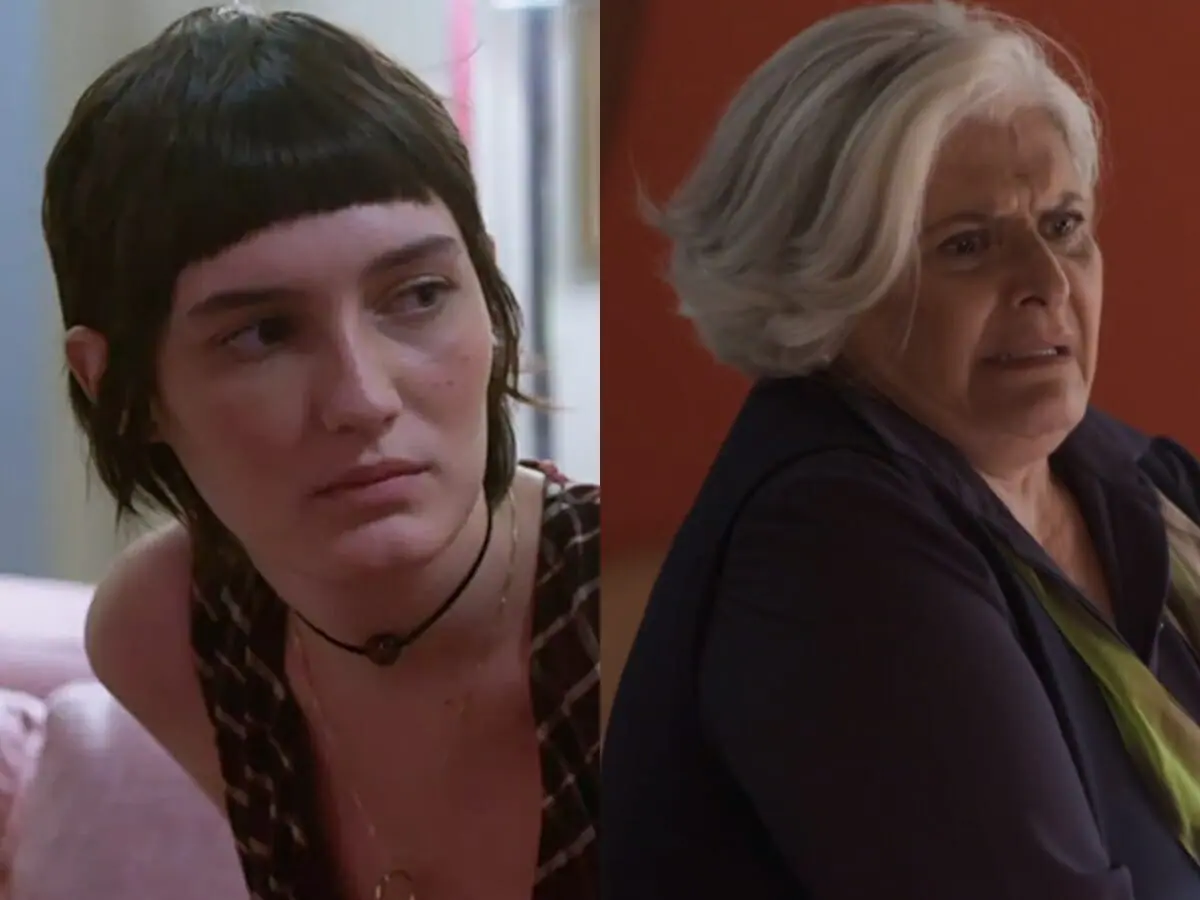 Ingrid (Nina Tomsic) e Tuninha (Jussara Freire) de Quanto Mais Vida, Melhor!