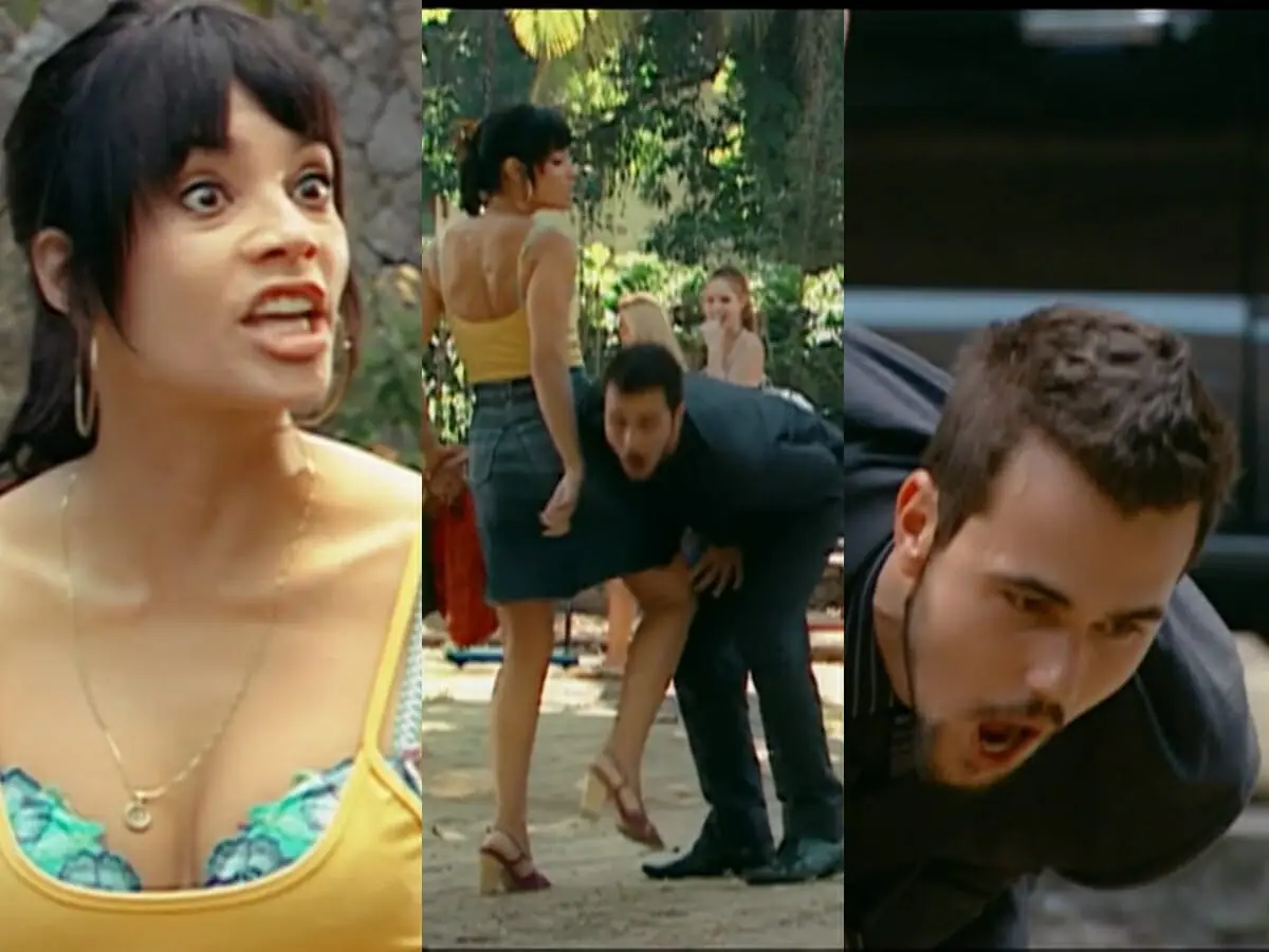 Ivonete (Amandha Lee) e Tomás (Bruno Ferrari) de Chamas da Vida