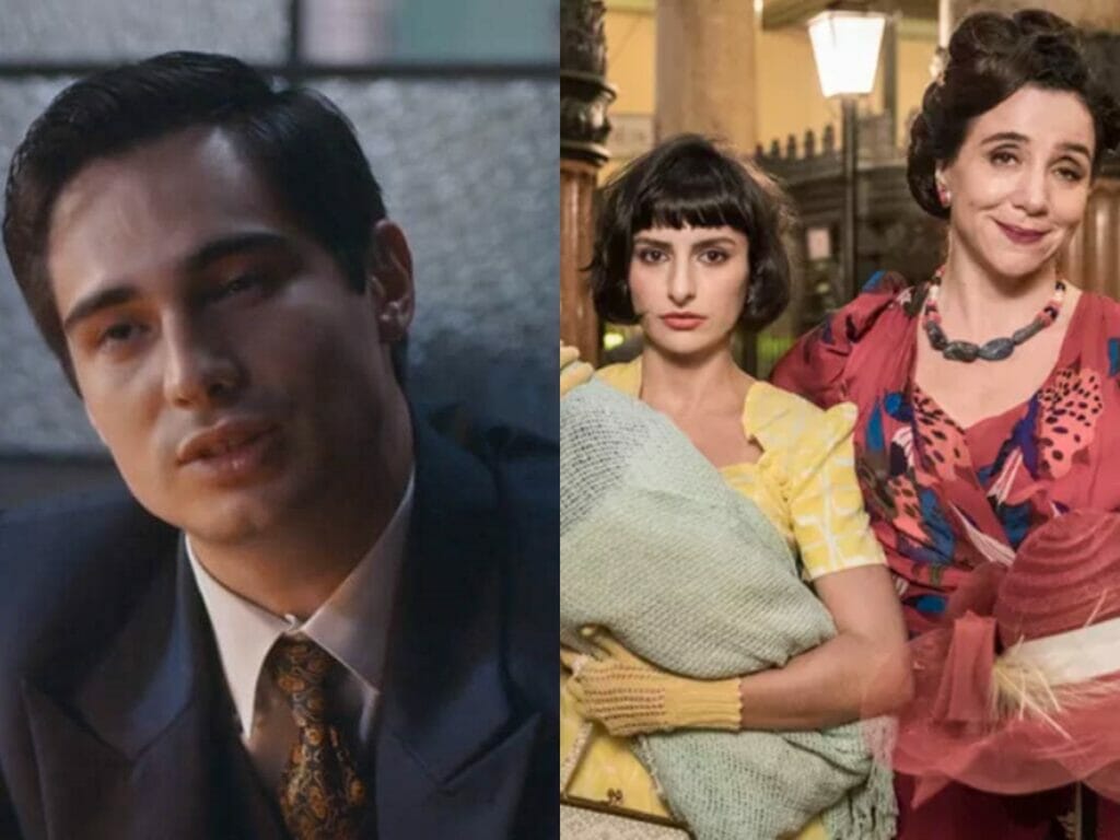 Joaquim (Danilo Mesquita), Iolanda (Duda Brack) e Margô (Marisa Orth) de Além da Ilusão