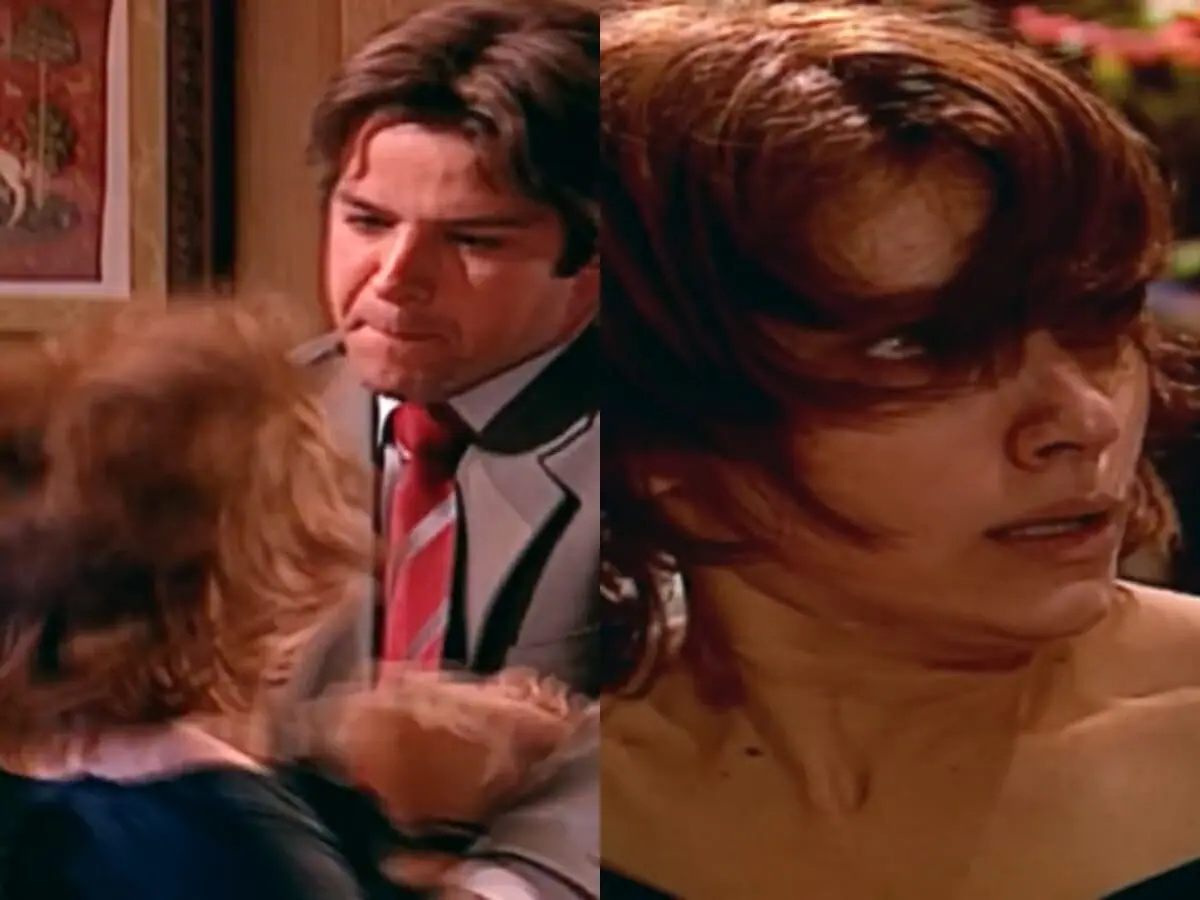 Lucas (Murilo Benício) e Mel (Débora Falabella) de O Clone