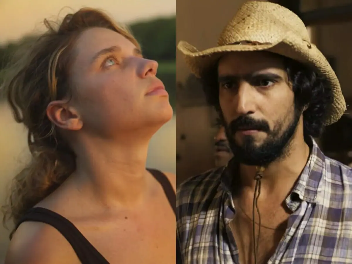 Madeleine (Bruna Linzmeyer) e José Leôncio (Renato Góes) de Pantanal