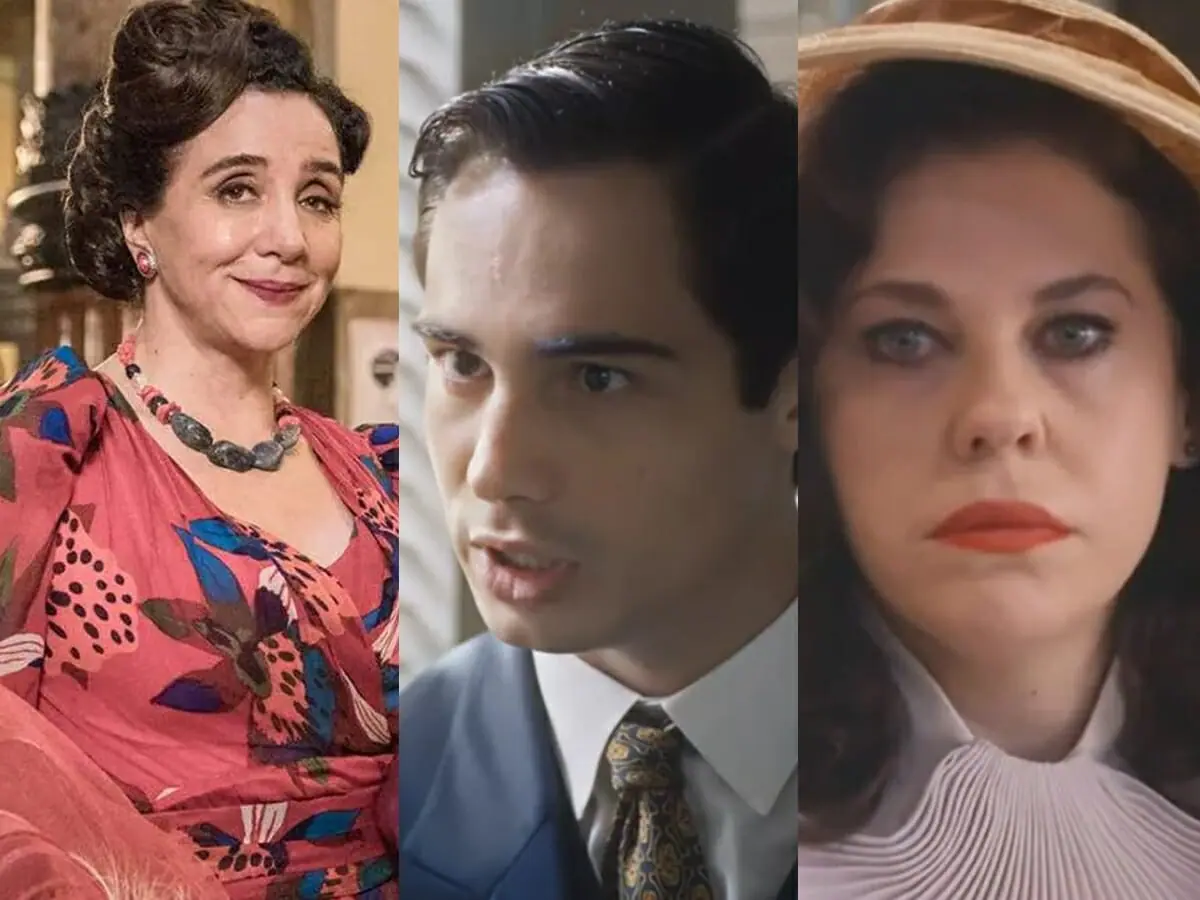 Margô (Marisa Orth), Joaquim (Danilo Mesquita) e Úrsula (Bárbara Paz) de Além da Ilusão