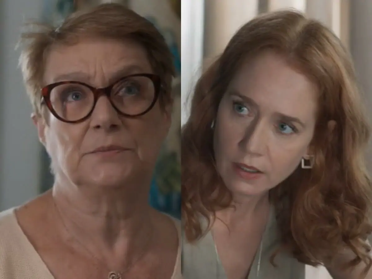 Mariana (Selma Egrei) e Irma (Camila Morgado) em Pantanal