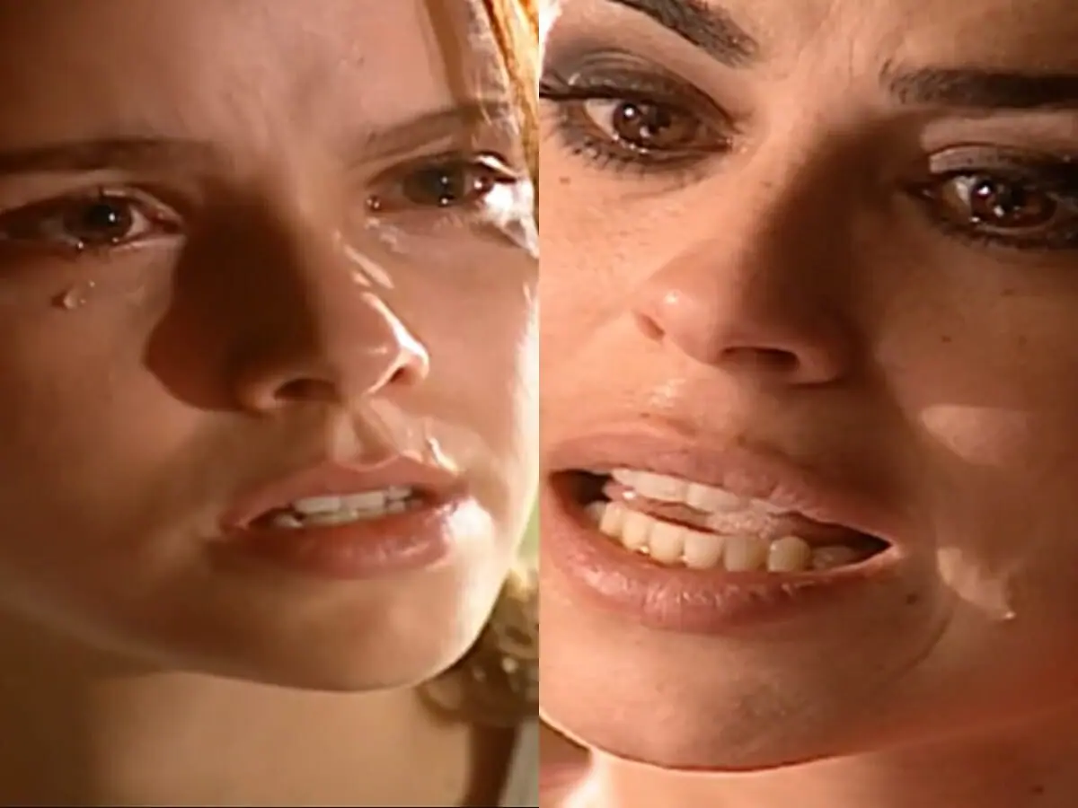 Mel (Débora Falabella) e Maysa (Daniela Escobar) de O Clone