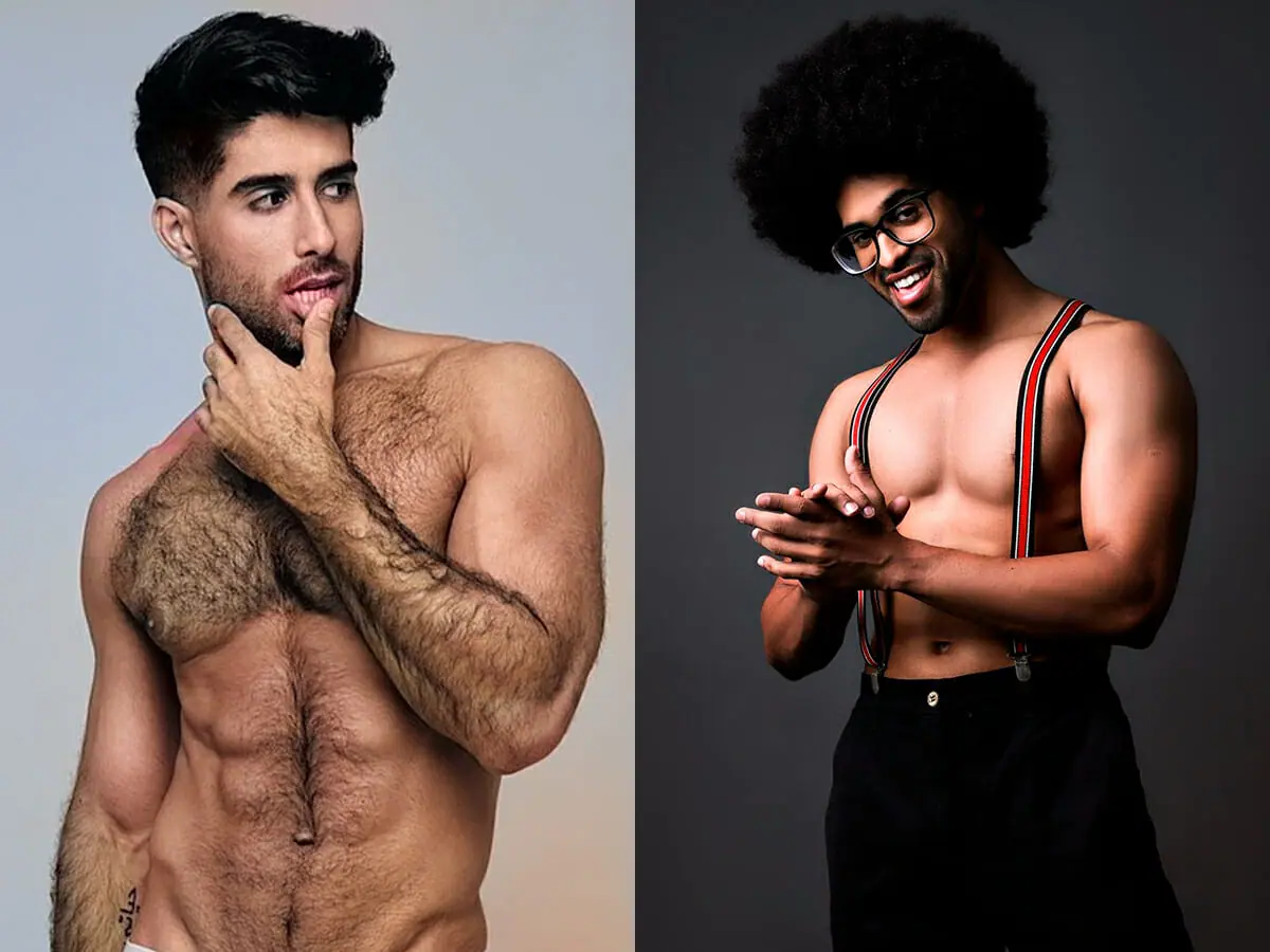 O ator pornô Diego Sans e Luciano Estevan do BBB 22