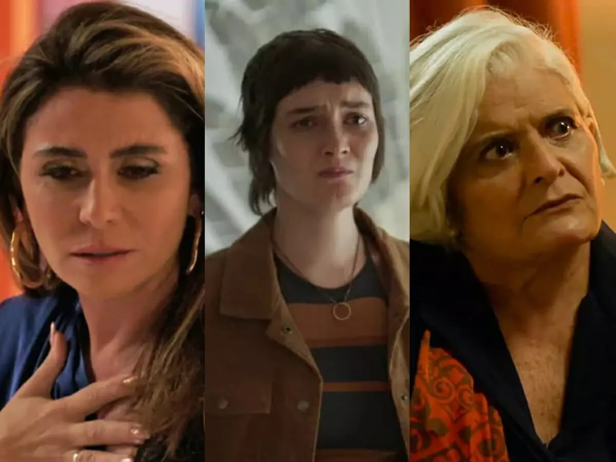 Paula (Giovanna Antonelli), Ingrid (Nina Tomsic) e Tuninha (Jussara Freire) de Quanto Mais Vida, Melhor!
