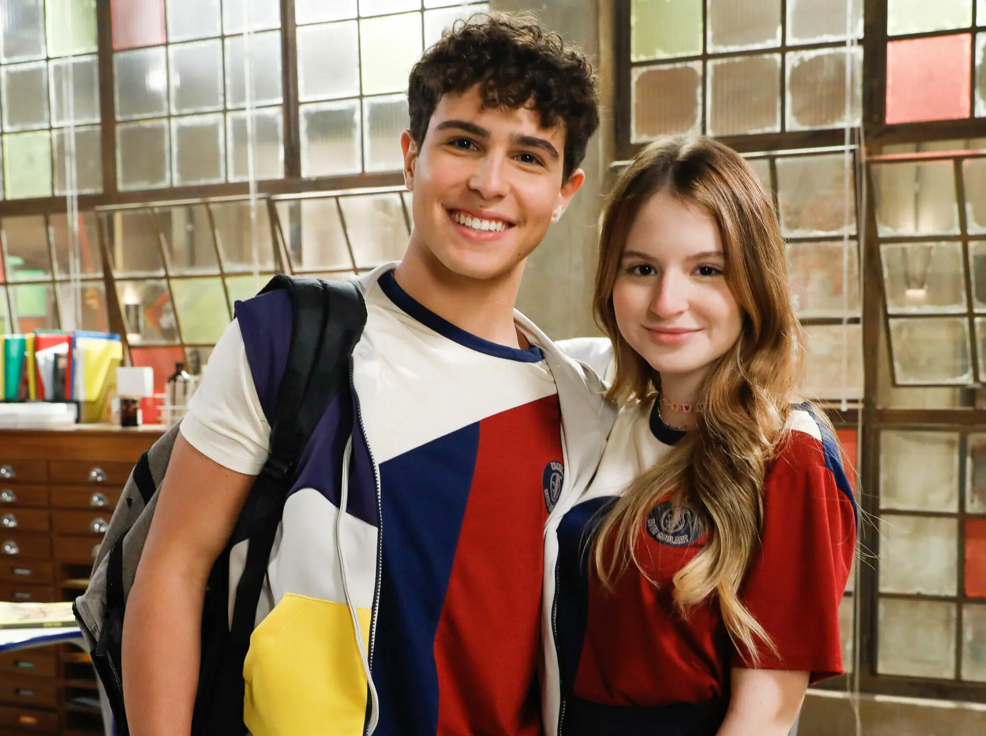 João (Igor Jansen) e Poliana (Sophia Valverde) em Poliana Moça