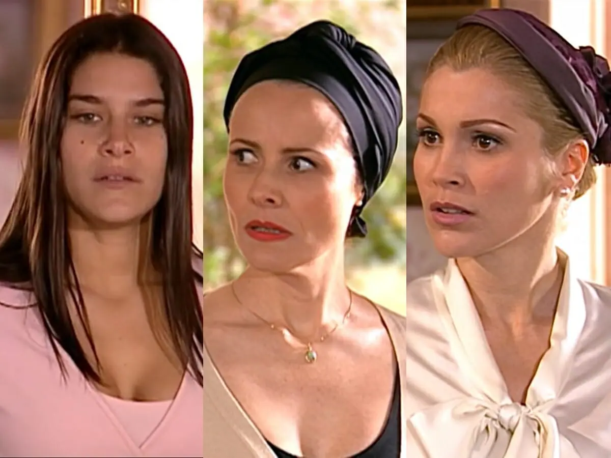 Serena (Priscila Fantin), Vera (Bia Seidl) e Cristina (Flávia Alessandra) de Alma Gêmea