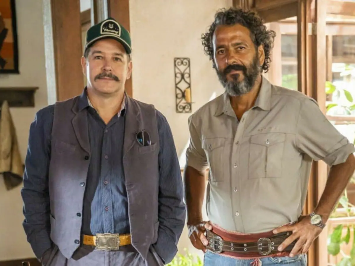 Tenório (Murilo Benício) e José Leôncio (Marcos Palmeira) em Pantanal