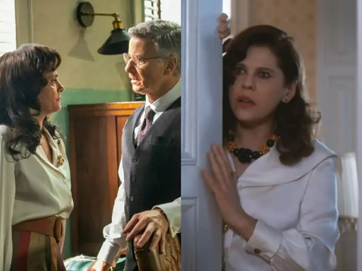 Violeta (Malu Galli), Eugênio (Marcello Novaes) e Úrsula (Bárbara Paz) de Além da Ilusão