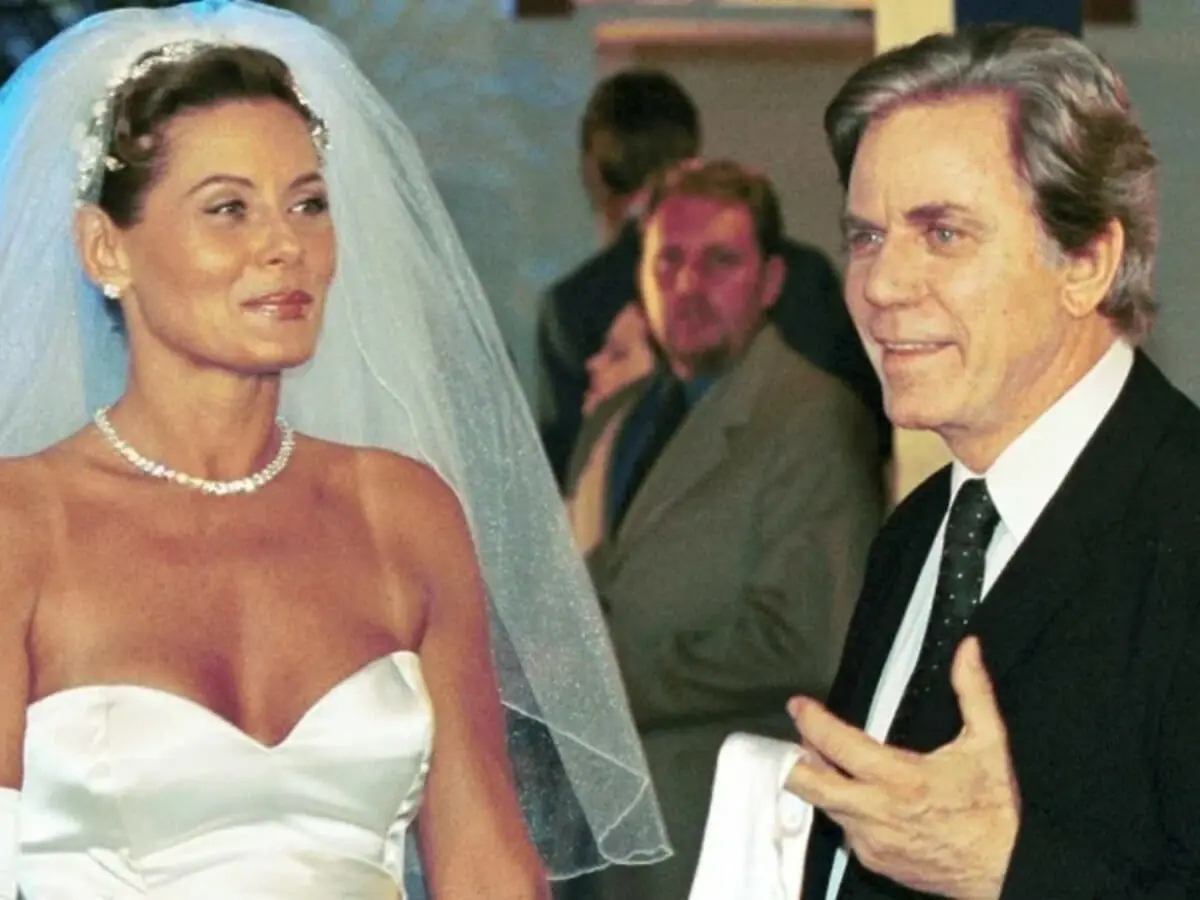 Yvete (Vera Fischer) e Leônidas (Reginaldo Faria) na novela O Clone