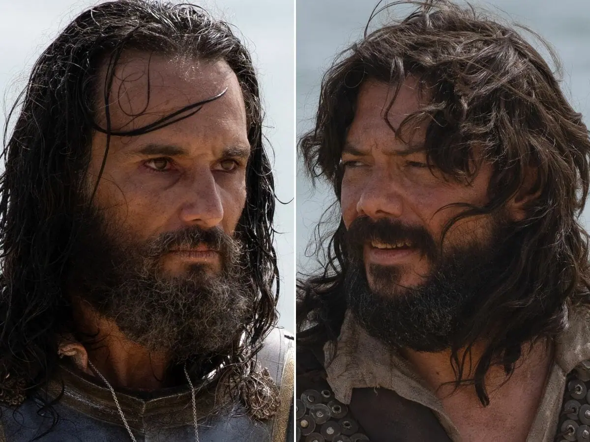 Rodrigo Santoro (à esq.) e Álvaro Morte na série Boundless