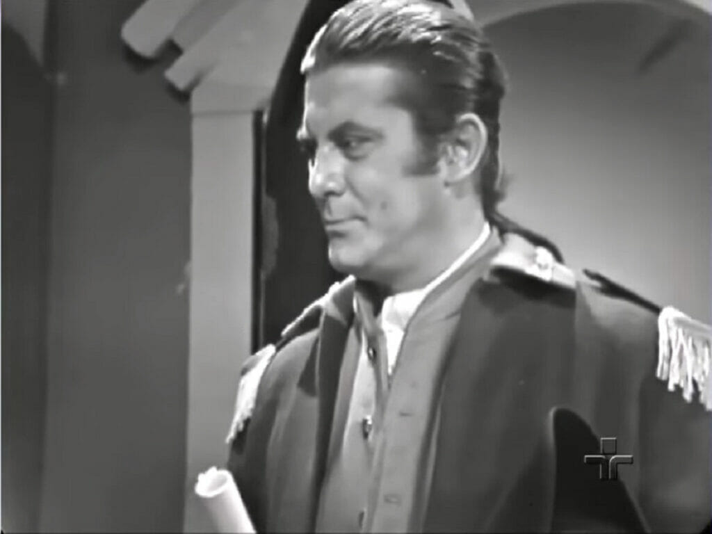 Carlos Zara na novela Dez Vidas, de 1969