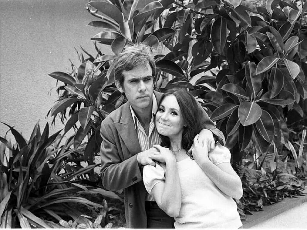 Cristiano (Francisco Cuoco) e Simone (Regina Duarte) em Selva de Pedra