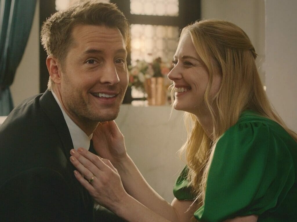 Justin Hartley com Alexandra Breckenridge em This Is Us
