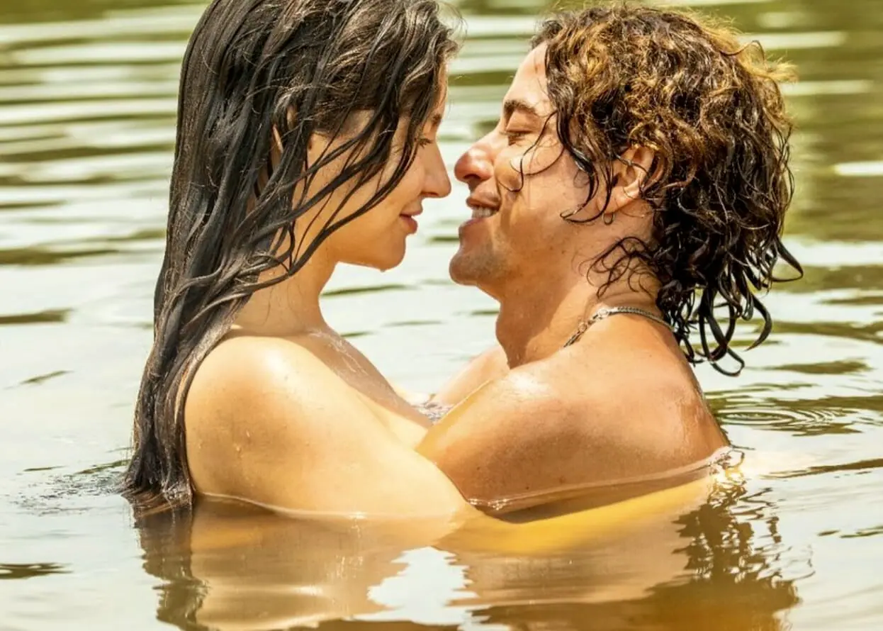 Juma (Alanis Guillen) e Jove (Jesuita Barbosa) de Pantanal