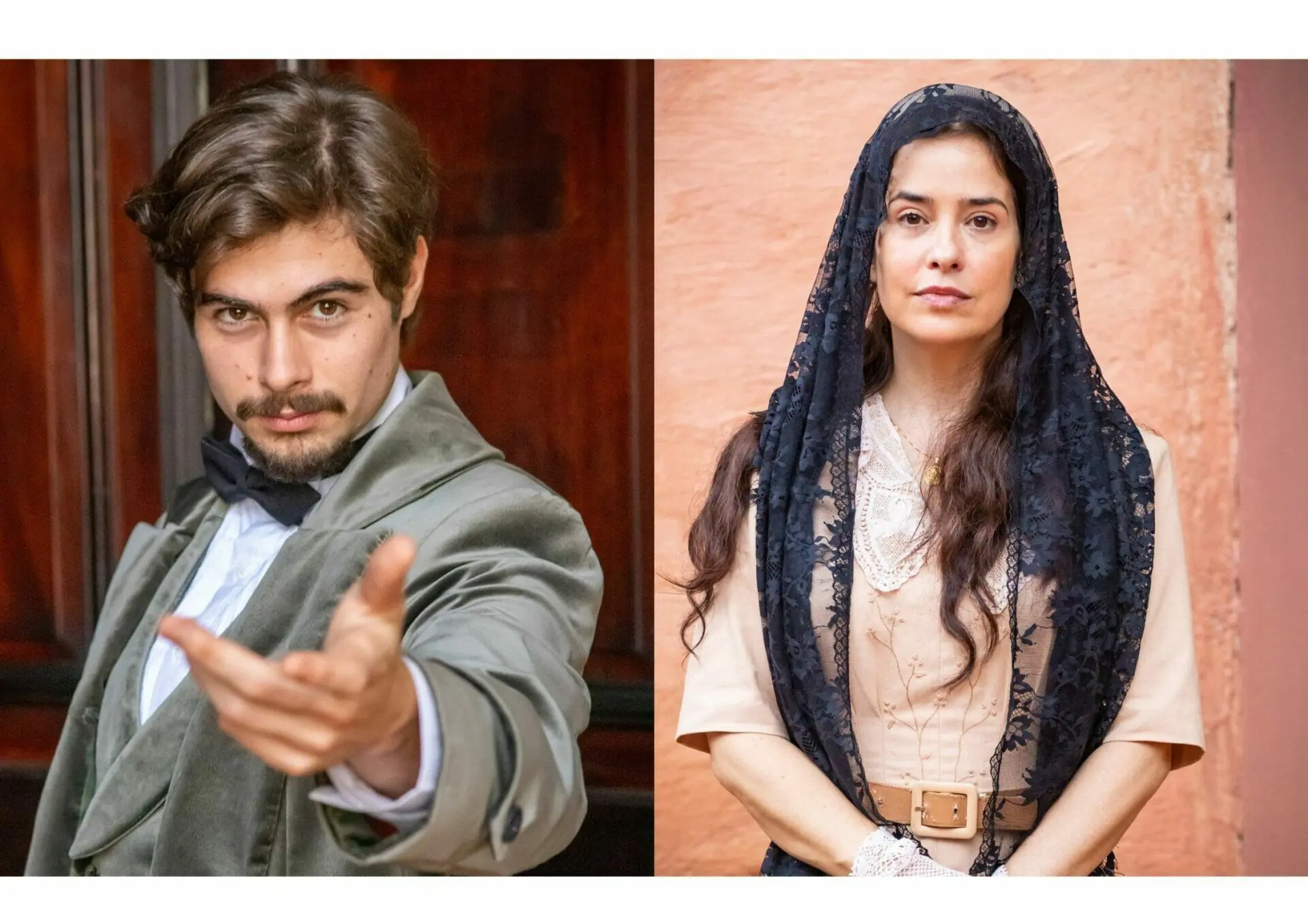 Davi (Rafa Vitti) e Heloísa (Paloma Duarte) de Além da Ilusão